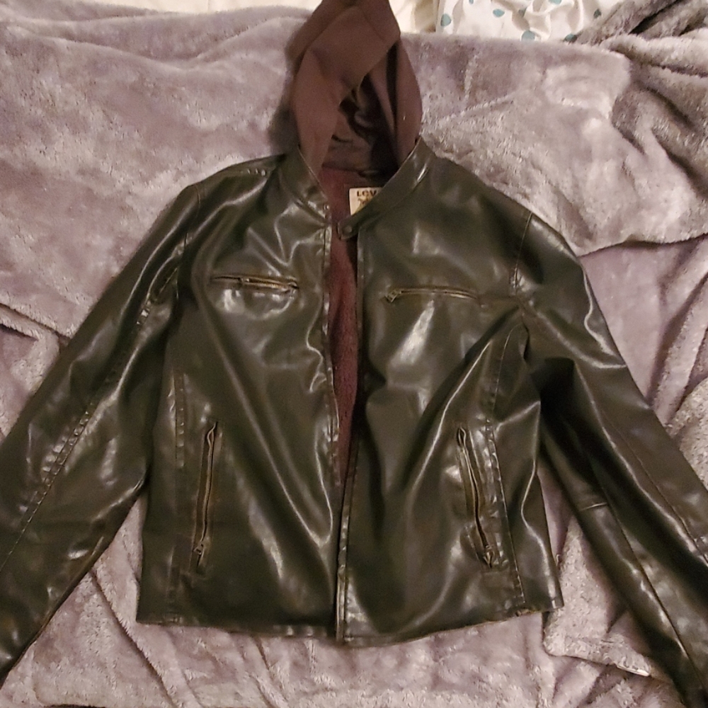 Mens XL Levi's faux leather jacket